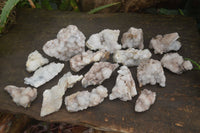 Natural Drusy Mountain Quartz Specimens x 15 From Alberts Mountain, Lesotho