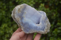 Natural Blue Lace Agate Geode Specimens x 2 From Nsanje, Malawi