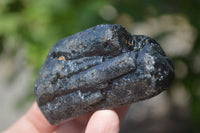 Natural Alluvial Schorl Black Tourmaline Crystals x 12 From Zimbabwe