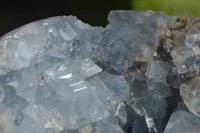 Polished Celestite Egg Geode x 1 From Sakoany, Madagascar