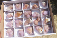 Natural Amethyst Spirit Quartz Clusters x 20 From Boekenhouthoek, South Africa