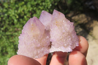 Natural Amethyst Spirit Quartz Clusters x 20 From Boekenhouthoek, South Africa