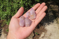 Natural Amethyst Spirit Quartz Clusters x 20 From Boekenhouthoek, South Africa