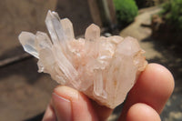 Natural Clear Quartz Crystal Clusters x 35 From Madagascar