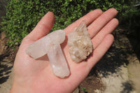 Natural Clear Quartz Crystal Clusters x 35 From Madagascar