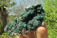 Natural Ball Malachite On Quartz Matrix Specimen x 1 From Kambove, Congo