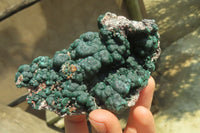 Natural Ball Malachite On Quartz Matrix Specimen x 1 From Kambove, Congo