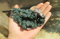 Natural Ball Malachite On Quartz Matrix Specimen x 1 From Kambove, Congo