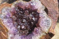 Natural Zululand Amethyst Geodes x 6 from Jozini, South Africa