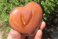 Polished Polychrome Jasper Gemstone Hearts x 6 From Madagascar