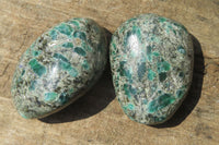 Polished Rare Emerald Mica In Matrix Free Forms x 12 From Mutoko, Zimbabwe