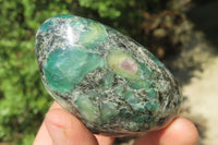 Polished Rare Emerald Mica In Matrix Free Forms x 12 From Mutoko, Zimbabwe