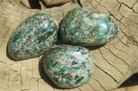 Polished Rare Emerald Mica In Matrix Free Forms x 12 From Mutoko, Zimbabwe