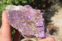 Natural Metallic Purpurite Cobbed Specimens x 6 From Erongo, Namibia