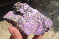 Natural Metallic Purpurite Cobbed Specimens x 6 From Erongo, Namibia