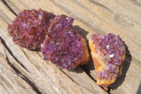 Natural Amethystos Amethyst Specimens x 35 From Kwaggafontein, South Africa