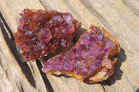 Natural Amethystos Amethyst Specimens x 35 From Kwaggafontein, South Africa