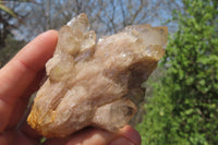 Natural Cascading Quartz Clusters x 6 From Luena, Congo