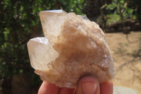 Natural Cascading Quartz Clusters x 6 From Luena, Congo