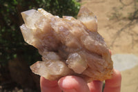 Natural Cascading Quartz Clusters x 6 From Luena, Congo