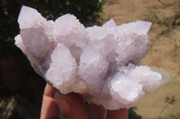 Natural Amethyst Spirit Quartz Clusters x 2 From Boekenhouthoek, South Africa