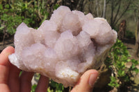 Natural Amethyst Spirit Quartz Clusters x 2 From Boekenhouthoek, South Africa