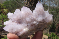 Natural Amethyst Spirit Quartz Clusters x 2 From Boekenhouthoek, South Africa