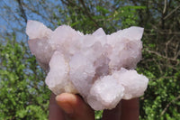 Natural Amethyst Spirit Quartz Clusters x 2 From Boekenhouthoek, South Africa