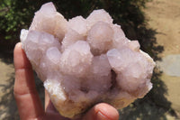 Natural Amethyst Spirit Quartz Clusters x 2 From Boekenhouthoek, South Africa