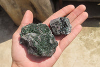 Natural Libethenite Crystals On Dolomite Matrix Specimens x 6 From Shituru, Congo