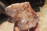 Natural Red Hematoid Quartz Clusters x 6 From Karoi, Zimbabwe