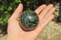 Polished Stromatolite Jasper Spheres x 4 From Madagascar