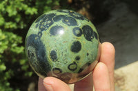 Polished Stromatolite Jasper Spheres x 4 From Madagascar