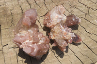 Natural Red Hematoid Quartz Specimens x 35 From Karoi, Zimbabwe