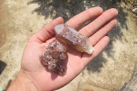 Natural Red Hematoid Quartz Specimens x 35 From Karoi, Zimbabwe