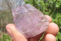 Polished Amethyst Window Quartz Crystals x 20 From Madagascar