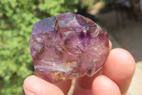 Polished Amethyst Window Quartz Crystals x 20 From Madagascar