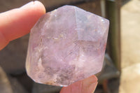 Polished Amethyst Window Quartz Crystals x 20 From Madagascar