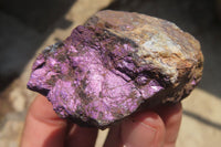 Natural Metallic Purpurite Cobbed Specimens x 12 From Erongo, Namibia