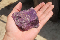 Natural Metallic Purpurite Cobbed Specimens x 12 From Erongo, Namibia