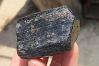 Natural Alluvial Schorl Black Tourmaline Crystals x 12 From Zimbabwe