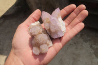 Natural Ametrine Spirit Quartz Clusters x 12 From Boekenhouthoek, South Africa