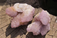 Natural Ametrine Spirit Quartz Clusters x 12 From Boekenhouthoek, South Africa