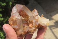 Natural Red Hematoid Quartz Crystals x 6 From Zimbabwe