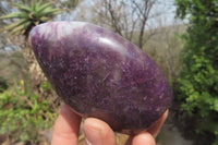 Polished Lepidolite With Rubellite Standing Free Forms x 6 From Madagascar