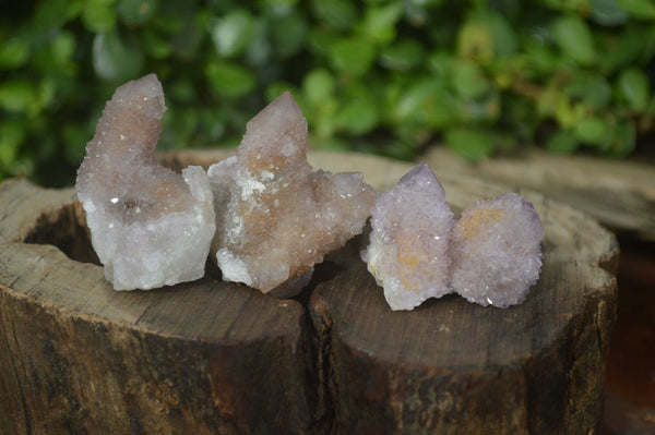 Natural Amethyst Spirit Quartz Clusters x 20 From Boekenhouthoek, South Africa