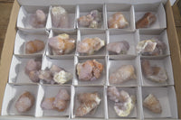 Natural Amethyst Spirit Quartz Clusters x 20 From Boekenhouthoek, South Africa