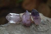 Natural Smokey Amethyst Crystals x 40 From Chiredzi, Zimbabwe