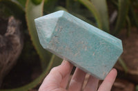 Polished Amazonite Points x 3 from Madagascar