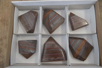 Polished Banded Tiger Iron Points x 6 From Northern Cape, South Africa